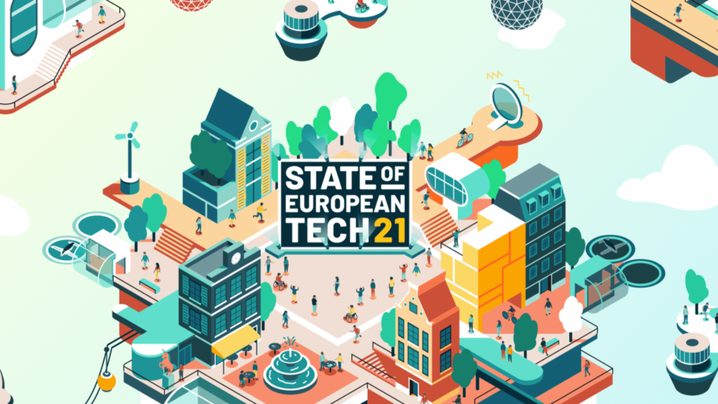 Voorbeeld afbeelding interactief jaarverskag State of European Tech.